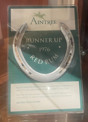 1976 runner up GN Red Rum horse shoe