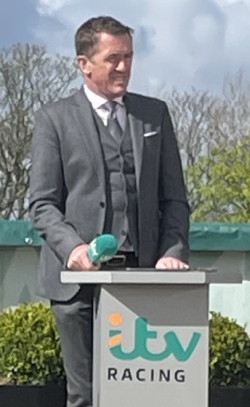 A P McCoy as ITV racing presenter 2022