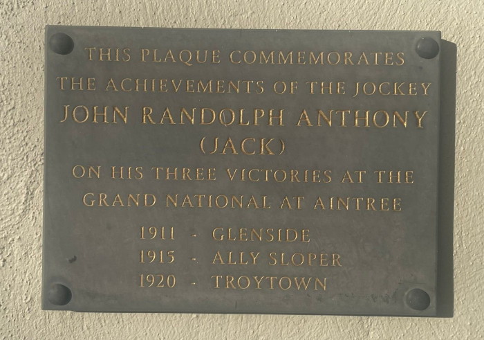 John Randolph Anthony plaque 1911 1915 1920