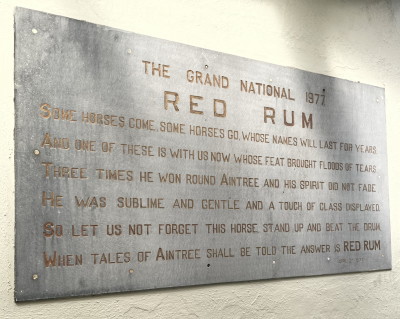 Red Rum memorial plaque
