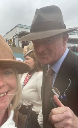 Willie Mullins with Dee after 2024 Grand National Race