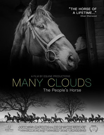 Many Clouds race horse film poster