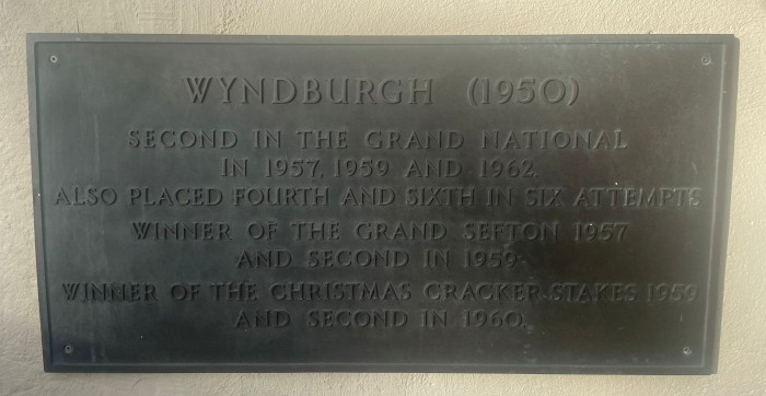 Wyndburgh commemorative plaque