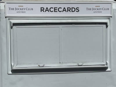 Aintree racecourse racecard stand