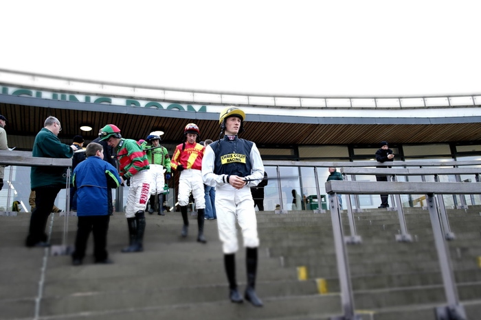 Jockey on the Steps at Aintree