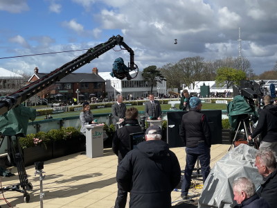 ITV filming the grand national in 2022