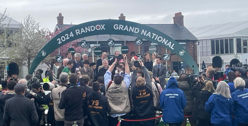 Grand National 2024 Trophy ceremony
