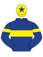 dark blue yellow hoop dark blue sleeves yellow armlet yellow cap blue star